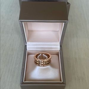 Bulgari Ring rose gold men and women (unisex)